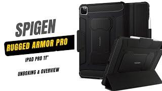 Spigen Rugged Armor Pro case for iPad Pro 11quot [upl. by Adnert]