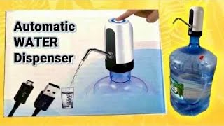 USB Charging Portable Automatic Water Dispenser [upl. by Sirref]