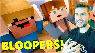 REACTING TO FUNNY DERP RACING BLOOPERS MOMENTS Minecraft Animations [upl. by Nalla]