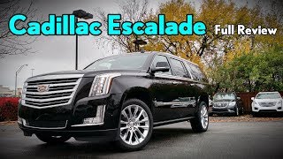 2018 Cadillac Escalade ESV Full Review  Platinum Premium Luxury amp Luxury [upl. by Dorrie]