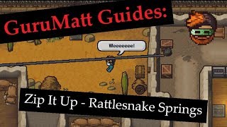 GuruMatt Guides Zip It Up Solo  Rattlesnake Springs  The Escapists 2 [upl. by Ahar]