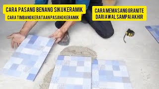 seperti ini langkah awal memasang keramik lantai [upl. by Rosio]