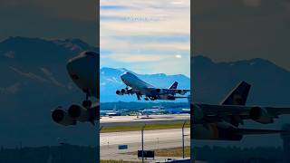 UPS 747 Departure Anchorage Plane Spotting [upl. by Yelrah985]