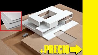 MATERIALES para hacer maquetas arquitectónicas  PRECIO [upl. by Yelkreb]