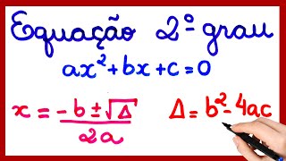 EQUAÇÃO DO 2º GRAU TE FAZ PERDER O SONO Pare de sofrer [upl. by Ginger797]