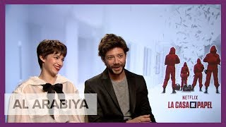 La Casa de Papel’s Álvaro Morte and Úrsula Corberó talk hotlyanticipated Part 3 [upl. by Sirret]