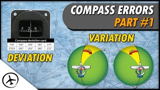 Magnetic Compass Errors Variation amp Deviation [upl. by Notserc]