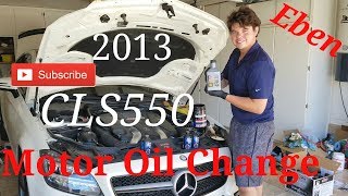 Mercedes CLS550 AMSOIL Motor Oil Change [upl. by Eisenberg]