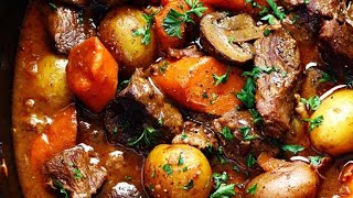 Slow Cooker Beef Bourguignon I The Recipe Critic [upl. by Neitsirhc]