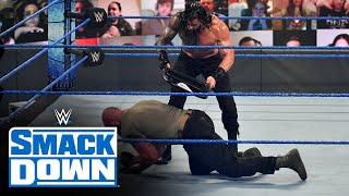 Roman Reigns vs Braun Strowman – Universal Championship Match SmackDown Oct 16 2020 [upl. by Byrd223]