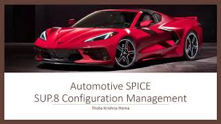 ASPICE SUP 8 Configuration Management [upl. by Tucker]