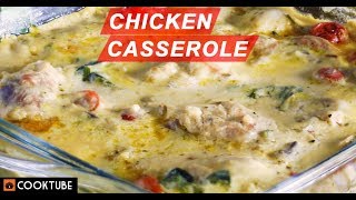 Easy Chicken Casserole Recipe  How To Make Chicken Casserole  Chicken In White Sauce [upl. by Nord969]