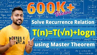 L28 Recurrence Relation TnT√nlogn  Master Theorem [upl. by Magen]