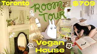 HOUSE TOUR🍃Cottagecore Ghibli Vibes 🏡 Torontos Toad Lane Vegan Coop [upl. by Terryn826]