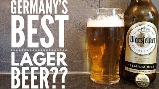 Warsteiner Premium Lager Beer Review  Brauerei Warsteiner [upl. by Morrie527]