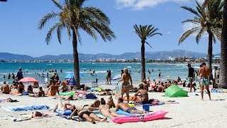 El Arenal Beach Mallorca Spain [upl. by Esmond202]