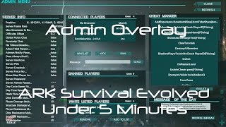 Admin Manager How to Use Admin GUI ARK Survival Evolved [upl. by Helprin747]