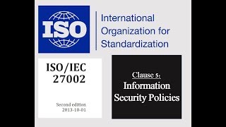 ISO 27002  Control 511  Policies for Information Security [upl. by Neff]