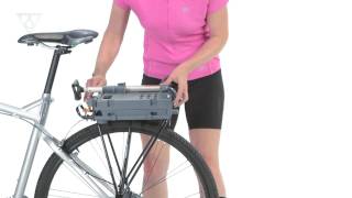 Topeak TrolleyTote Folding MTX Rear Basket [upl. by Airret]