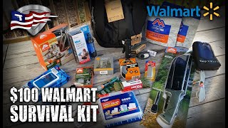 100 Walmart Survival Kit  DIY Budget Bug Out Bag [upl. by Ennalyrehc988]