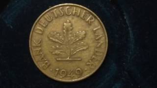 10 Pfennig Coin dated 1949 [upl. by Liris568]