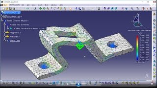 CATIA V5 FEA TUTORIAL [upl. by Swanhildas]