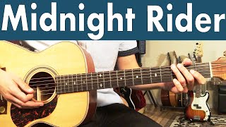 Midnight Rider Guitar Lesson Allman Brothers Band [upl. by Ann]