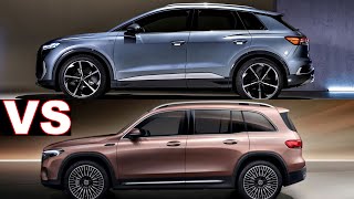 2022 Audi Q4 e tron vs Mercedes Benz EQB 2023 q4 etron 323 miles vs eqb 260 miles review q4 [upl. by Wheelwright716]