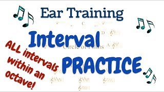 Ear Training Interval Practice  All Intervals [upl. by Suiravat]