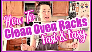 REAL LIFE HOW TO CLEAN OVEN RACKS FAST AND EASY FOR DEPRESSED MOMS ITS A MIRACLE CLEANING [upl. by Naiviv572]