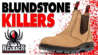 REDBACK  Most comfy boots EVER  CUT IN HALF  Blundstone Killers [upl. by Llesirg]