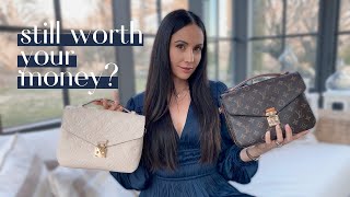 Louis Vuitton Pochette Metis Canvas MONOGRAM vs EMPREINTE Leather Review amp Comparison [upl. by Inad]