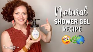 DIY Natural SHOWER GEL Recipe  Thick and Moisturizing [upl. by Tressa]