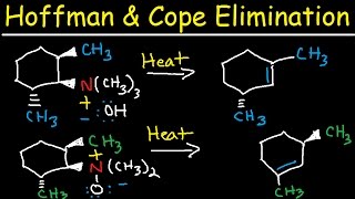 Hofmann and Cope Elimination  E2 Reaction Mechanism  Syn vs Anti Stereochemistry [upl. by Llennyl935]