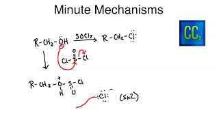 Minute Mechanism  Primary Alcohol to Chloride SOCl2 [upl. by Semajwerdna513]