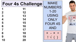 Four 4s Challenge  Make 120 with only four 4s [upl. by Arhas728]