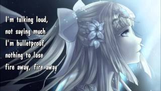 Nightcore  Titanium Lyrics [upl. by Mandi]