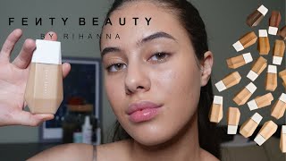 NEW FENTY BEAUTY SKIN TINT  FIRST IMPRESSIONS amp SWATCHING  Jessica Pimentel [upl. by Perri619]