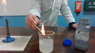 Reaction between Calcium and Water [upl. by Labors]