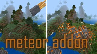 Meteor Addon Showcase  MCPE [upl. by Airamzul]