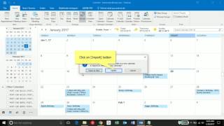 Importing ICS Calendar [upl. by Ydner]