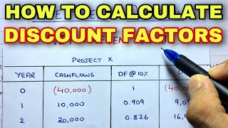 How to Calculate Discounting Factors  Financial Management [upl. by Warila324]