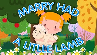 Mary Had A Little Lamb  Kids Song [upl. by Aicilic]