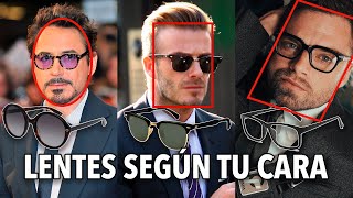 LENTES para HOMBRE según tu TIPO DE ROSTRO [upl. by Anairad]