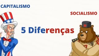 TOP 5 DIFERENÇAS ENTRE CAPITALISMO E SOCIALISMO [upl. by Narik]