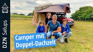 Camper mit DoppelDachzelt  DZN Setup VW T4 mit NB Outdoor Berlin und iKamper Dachzelt [upl. by Gruver732]