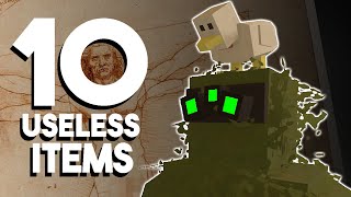 TOP 10 MOST USELESS Unturned Items [upl. by Nnayecats542]