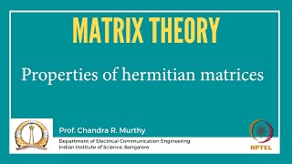 Properties of hermitian matrices [upl. by Moazami]