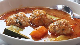 Mexican Soup ALBONDIGAS  Easy Recipe [upl. by Yrehc]