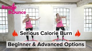 Boogie Bounce  HIIT  Mini Trampoline Rebounder Workout  All Fitness Levels [upl. by Acireh]